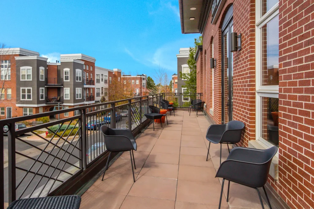 Leasing office balcony